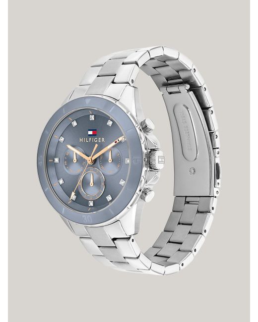 Tommy Hilfiger Blue Dial Stainless Steel Bracelet Watch