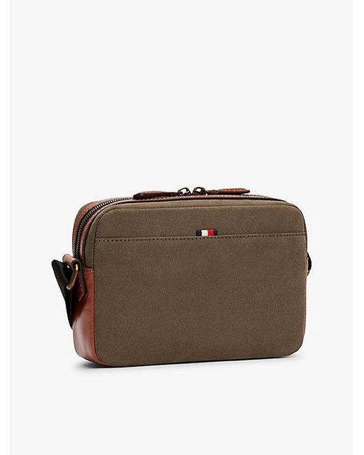 Tommy Hilfiger Casual Crossbody-Tasche Mit Metall-Logo in Brown für Herren