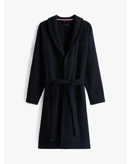 Tommy Hilfiger White Th Original Waffle Bathrobe for men