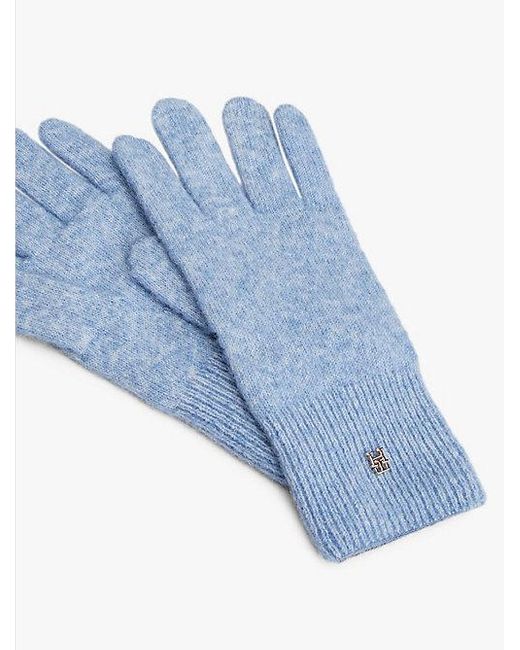 Tommy Hilfiger Blue Chic Handschuhe Mit Th-Monogramm-Emblem