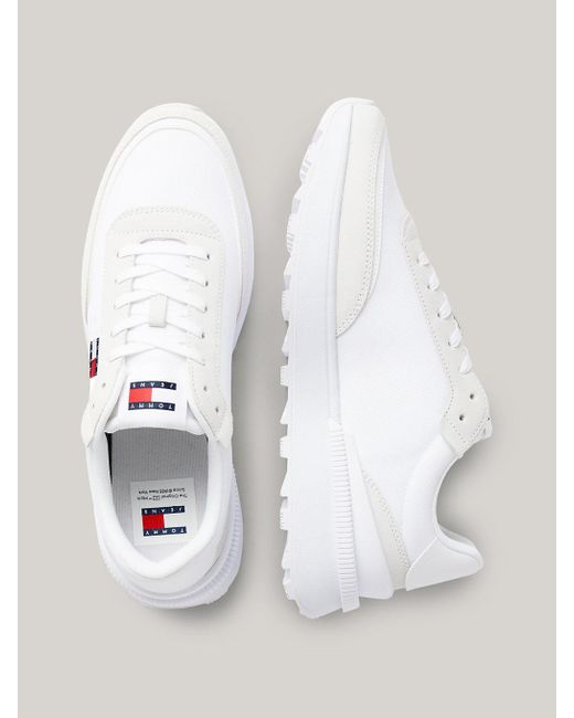Tommy Hilfiger White Essential Serrated Outsole Running Trainers for men
