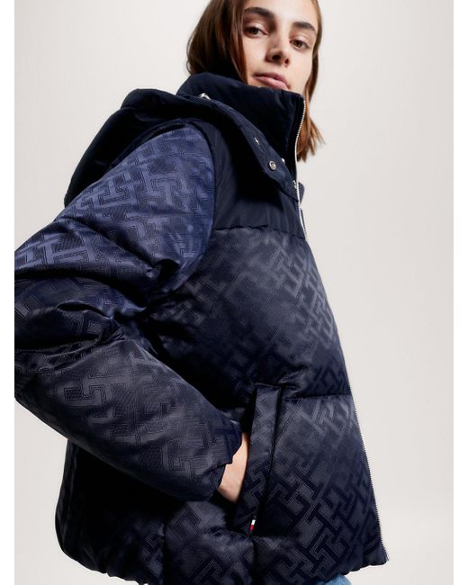 Tommy Hilfiger Jeans Blue Recycled Polyester Shell Jacket