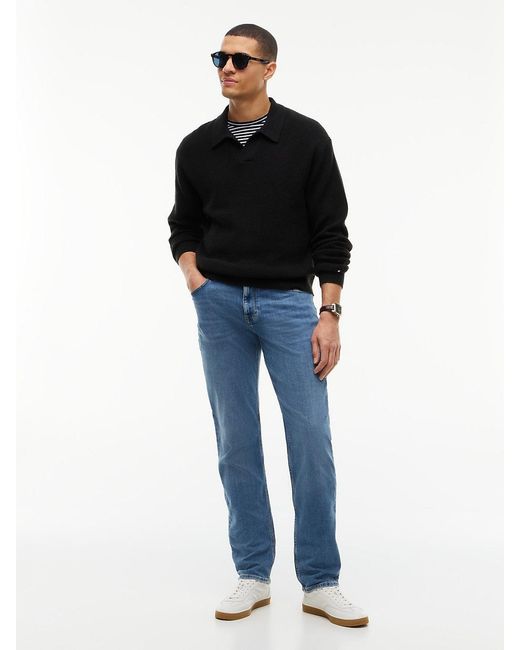 Tommy Hilfiger Blue Denton Faded Straight Leg Jeans for men