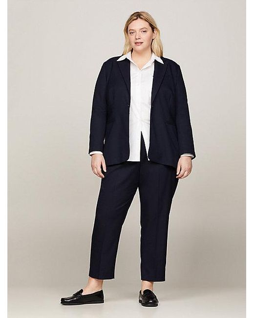 Americana Curve De Botonadura Sencilla Tommy Hilfiger de color Blue