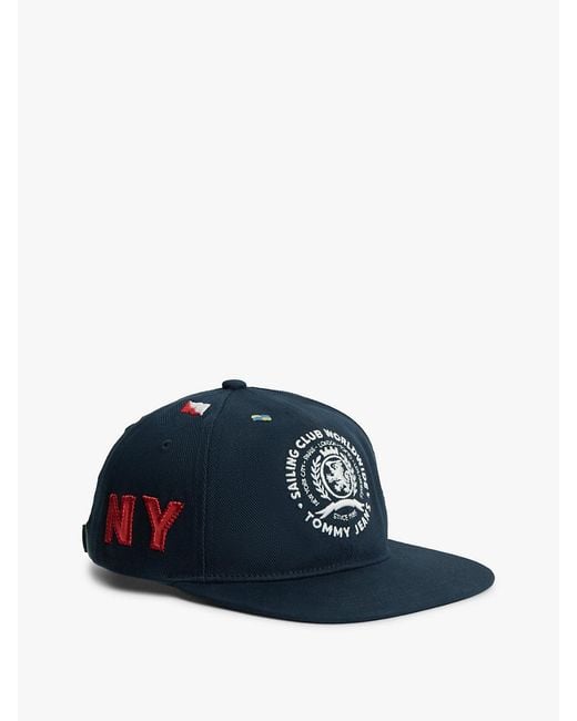 Cappello Da Baseball Con Bandiere Ricamate di Tommy Hilfiger in Blue da Uomo