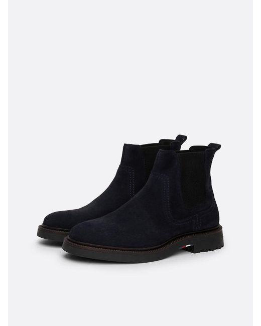 Tommy Hilfiger Black 's Comfort Elegant Chelsea Boots for men
