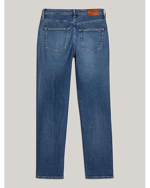 Tommy Hilfiger Adaptive Classics Medium Rise Straight Jeans in het Blue