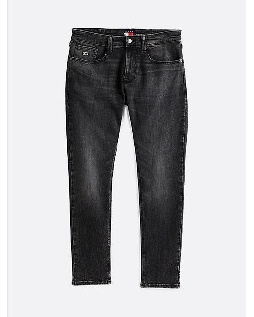 Tommy Hilfiger Austin Zwarte Slim Tapered Jeans in het Black voor heren