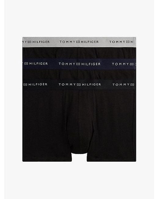 Tommy Hilfiger 3Er-Pack Signature Trunks Mit Metallic-Bund in Black für Herren
