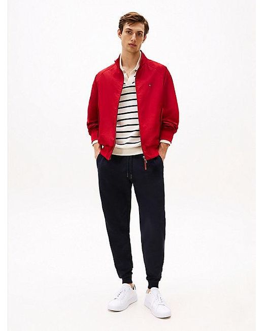 Tommy Hilfiger Jogger Met Trekkoord En Geborduurde Vlag in het Red voor heren