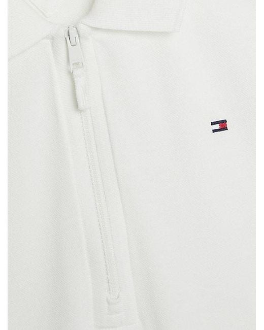 Tommy Hilfiger White Adaptive 1985 Collection Slim Fit Polokleid