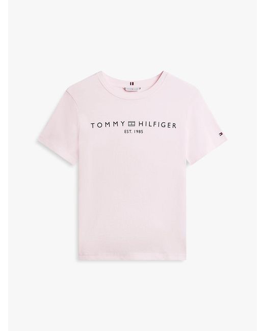 Tommy Hilfiger White Logo Crew Neck T-Shirt