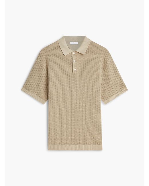 Tommy Hilfiger Natural Washed Structured Polo Shirt for men