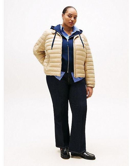 Cazadora Curve De Plumón Ultraligero Tommy Hilfiger de color Natural