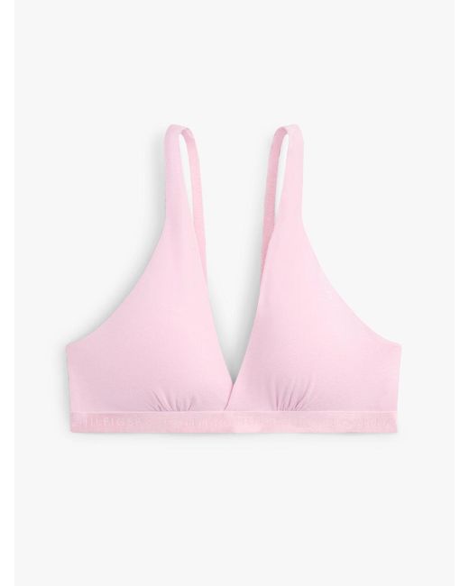 Tommy Hilfiger Pink Removable Padding Plunge Triangle Bra