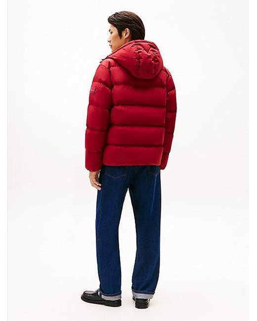 Tommy Hilfiger Wasserabweisende Puffer-Jacke Mit Daunen in Red für Herren