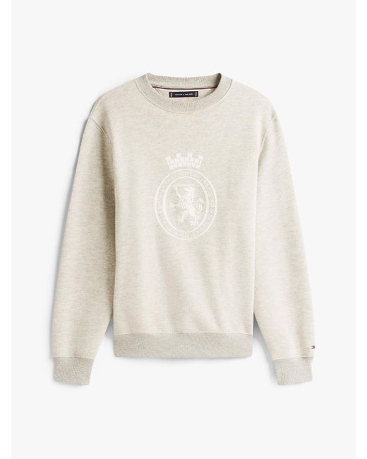 Felpa Stile College di Tommy Hilfiger in White da Uomo