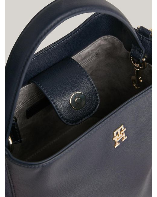 Tommy Hilfiger Blue Essential Signature Bucket Bag