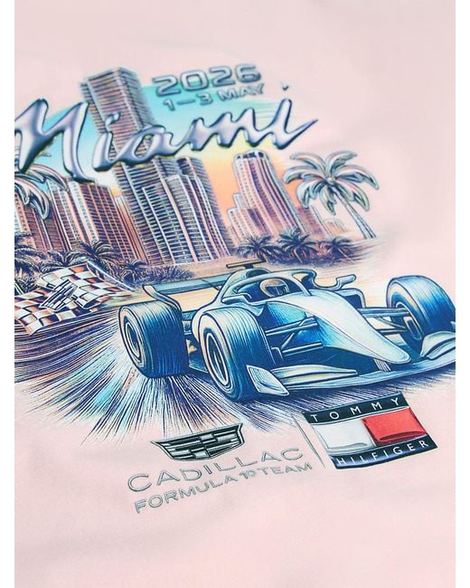 Tommy Hilfiger White Th X Cadillac Formula 1 Team Miami T-Shirt
