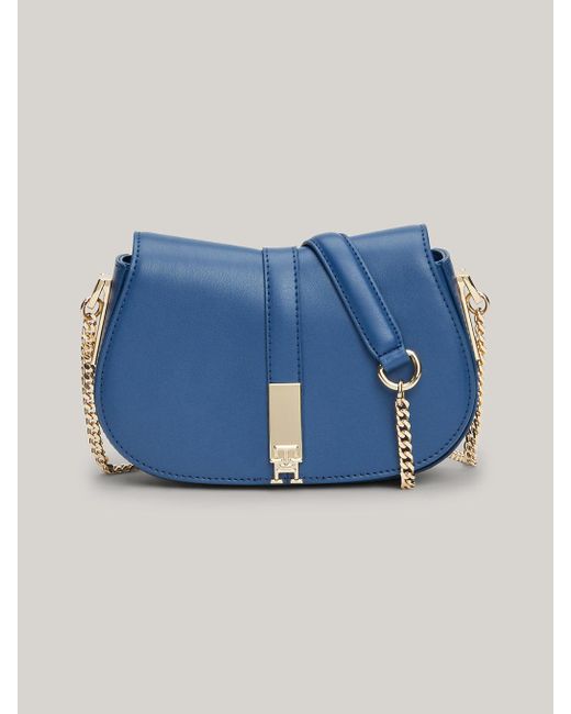 Tommy Hilfiger Blue Heritage Chain Crossover Bag
