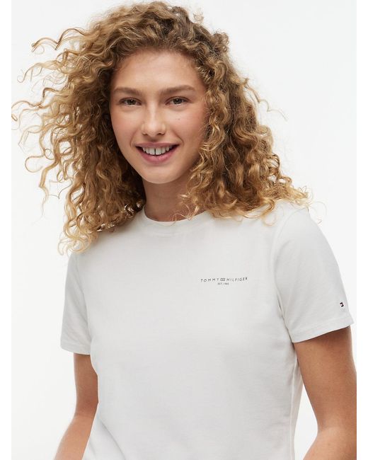 Tommy Hilfiger White 1985 Collection Logo T-shirt