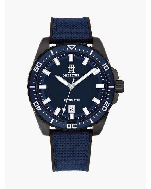 Tommy Hilfiger Blue Th Monogram Navy Strap Watch for men