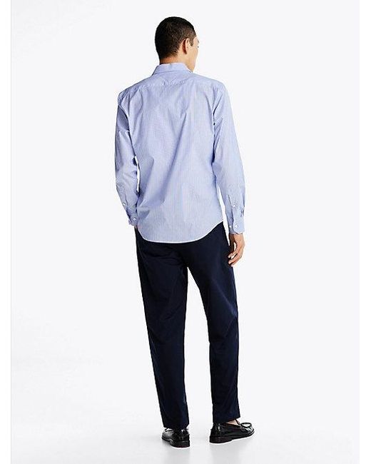 Tommy Hilfiger Smart Casual Th Flex Regular Fit Hemd in Blue für Herren