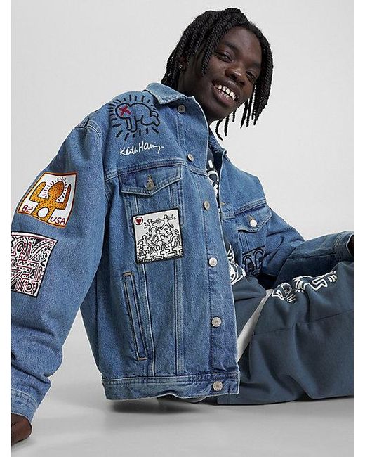 Cazadora vaquera Tommy x Keith Haring de diseno dual gender Tommy Hilfiger de hombre de color Azul Lyst