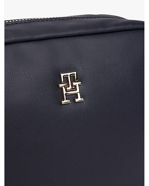 Tommy Hilfiger Blue Crossbody-Kameratasche Mit Th-Monogramm