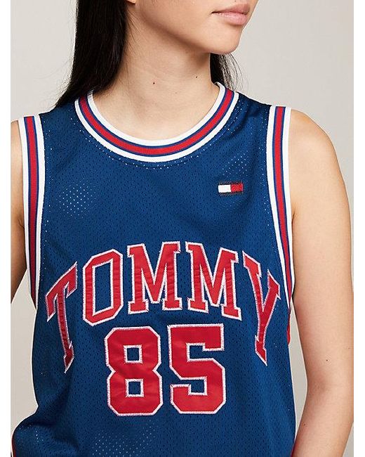 Tommy Hilfiger Tommy Jeans International Games Color Block-Tanktop aus Mesh in Blue für Herren