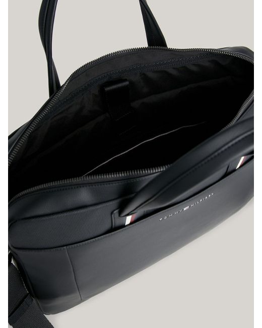 Sacoche pour ordinateur portable emblématique Tommy Hilfiger pour homme en coloris Black