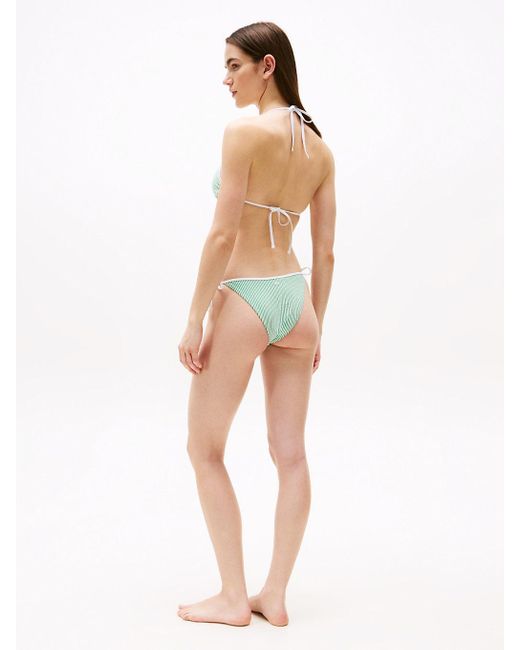 Haut De Bikini Triangle À Texture Côtelée Tommy Hilfiger en coloris Multicolor