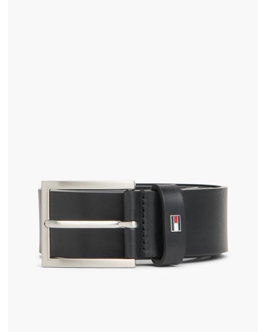 Cintura Hampton di Tommy Hilfiger in Black da Uomo