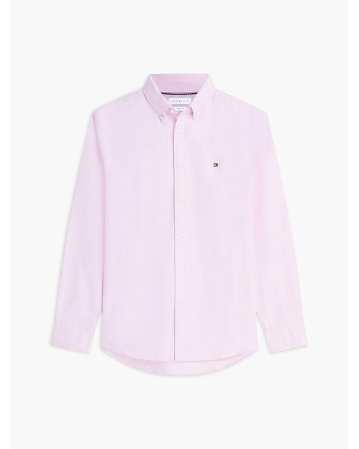 Tommy Hilfiger Pink Regular Fit Button-Down Oxford Shirt for men