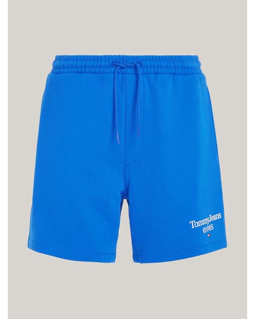 Tommy Hilfiger Blue Logo Graphic Relaxed Fit Sweat Shorts for men