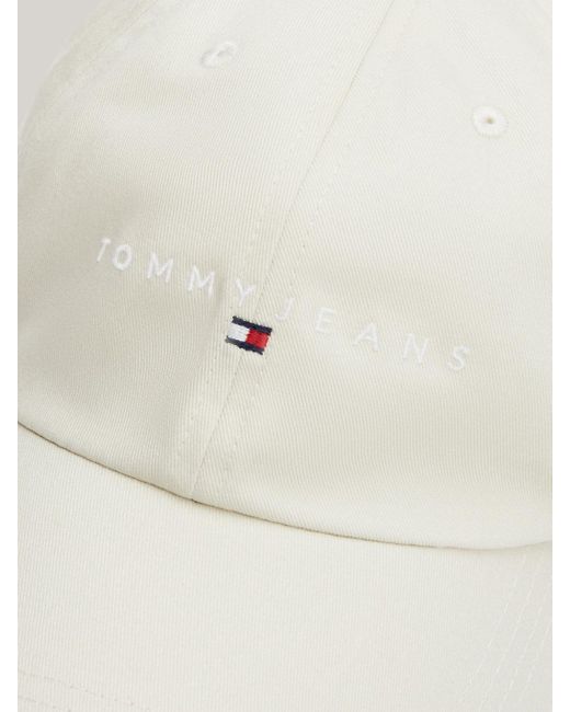 Tommy Hilfiger Natural Six-panel Logo Embroidery Baseball Cap for men