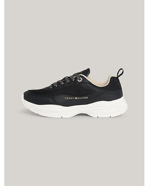 Zapatillas de estilo running con suela gruesa Tommy Hilfiger de color Black