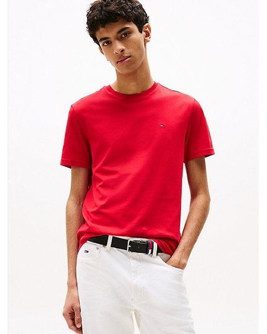 Tommy Hilfiger Set Van 3 Extra Slim Fit T-Shirts Met Vlag in het Blue voor heren