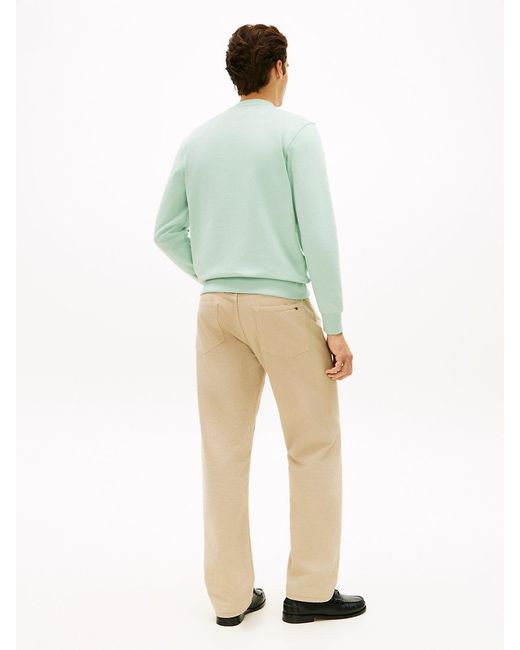 Tommy Hilfiger Green Terry Crew Neck Sweatshirt for men