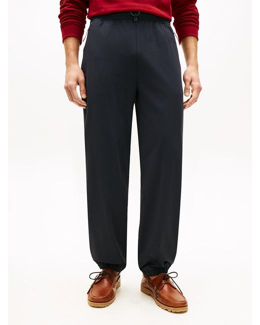 Tommy Hilfiger Red Performance Relaxed Ultra-Lightweight Trousers for men