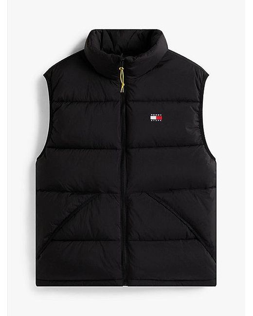 Tommy Hilfiger Waterafstotende Bodywarmer Met Crinkle-Effect in het Black voor heren