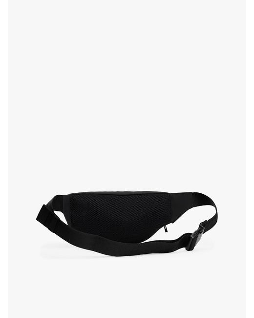 Tommy Hilfiger Black Textured Logo Bum Bag for men