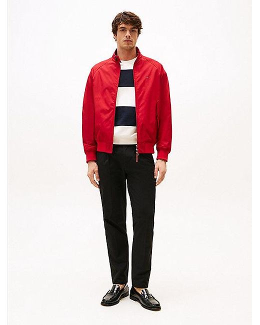 Tommy Hilfiger Denton Flex Chino Met Rechte Broekspijpen in het Red voor heren