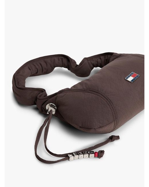 Tommy Hilfiger Brown Casual Crinkle Texture Shoulder Bag