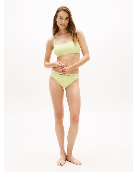 Tommy Hilfiger Yellow Essential Tonal Logo Unpadded Bralette