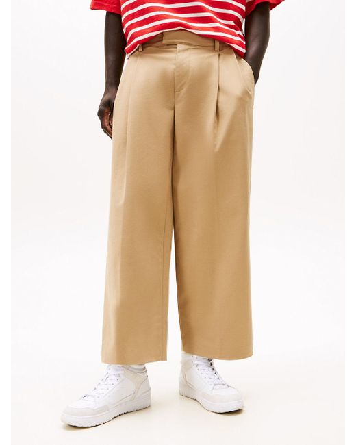 Tommy Hilfiger Blue The Runway Collection Wide Leg Chinos for men