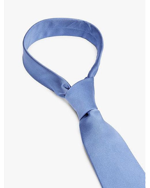 Tommy Hilfiger Jacquard Zijden Stropdas in het Blue voor heren