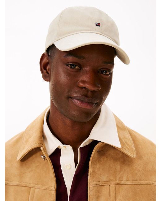 Cappello Da Baseball Con Bandierina Ricamata di Tommy Hilfiger in Natural da Uomo