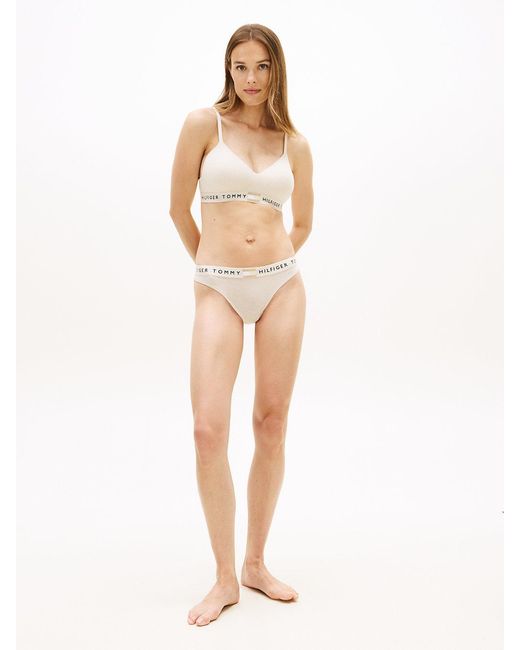 Tommy Hilfiger White Heritage Moulded Push-Up Bralette