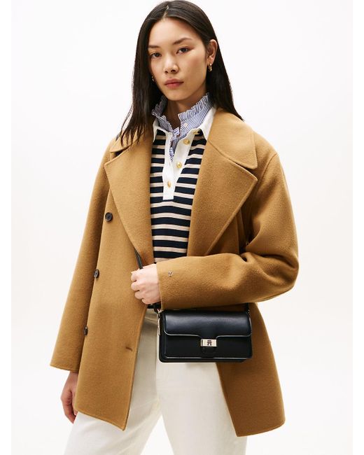 Borsa Heritage Con Patta E Tracolla di Tommy Hilfiger in Black